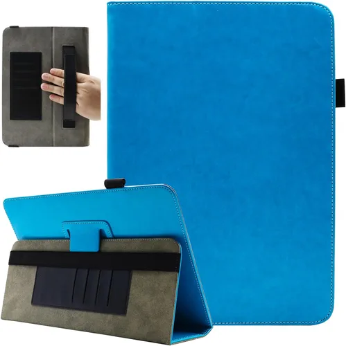 Vista 15 de Funda universal para tablet de 7 y 8 pulgadas, funda protectora con soporte para Android de 7.0 a 8.5 pulgadas con correa de mano y ranuras