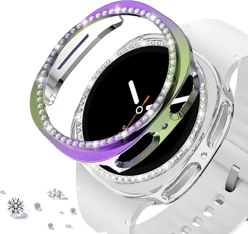 Vista 71 de DEALELE Paquete de 1 + 3 fundas compatibles con Samsung Galaxy Watch 7 Ultra (1.772 pulgadas), funda protectora de policarbonato transparente
