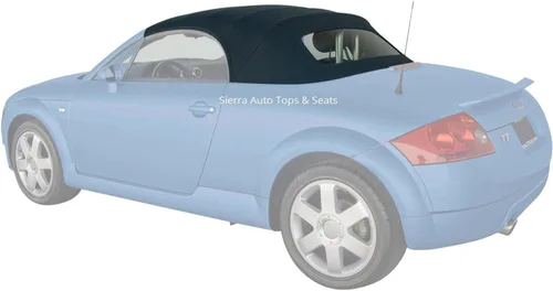 Vista 2 de Sierra Auto Tops Convertible Top Reemplazo para Audi TT Roadster 2000-2006, Stayfast Canvas, Negro