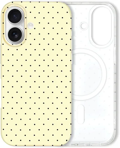 Vista 84 de Hython Funda para iPhone Air, diseño estético de lunares lindos, funda simple de 6.5 pulgadas, delgada, antiarañazos, parachoques de TPU suave, a