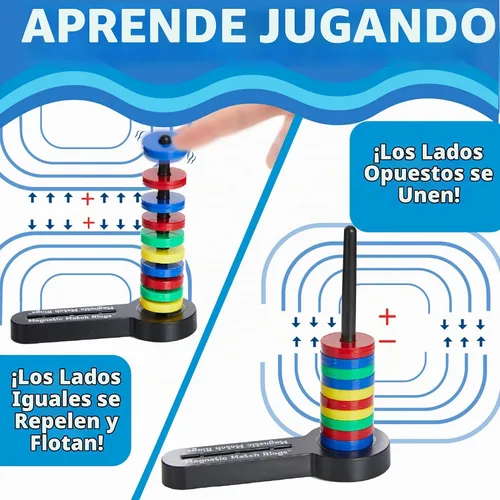 Vista 3 de Anillos para combinar magnéticos Popular Playthings