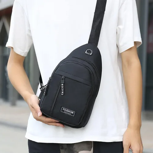 Vista 4 de Crossbody Sling Bag, Waterproof Sling Backpack Bag with USB Charging Port, Small Sling Crossbody Chest Shoulder Bag