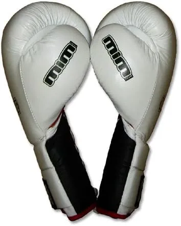 Vista 3 de Guantes de boxeo de espuma MiM-Foam de lujo, con cordones para Muay Thai, MMA, kickboxing, boxeo