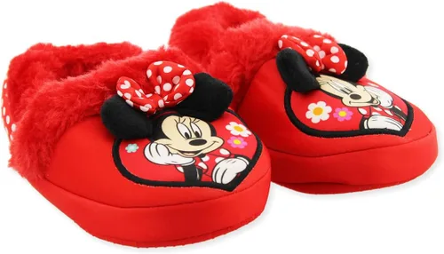 Vista 3 de Minnie Mouse - Pantuflas de felpa para niña pequeña