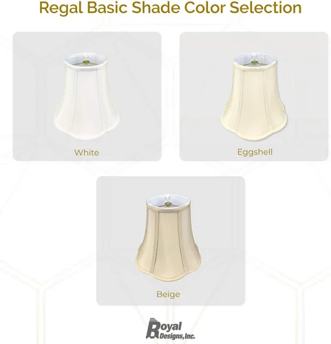 Vista 5 de Royal Designs, Inc. BSO-703-10BG - Pantalla de campana festoneada inferior, 5 x 10 x 8.25, beige