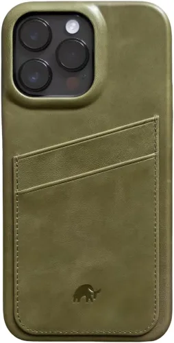 Vista 12 de Funda de cartera de cuero artesanal premium Bullstrap para iPhone 13 Ajuste impecable sin volumen y almacenamiento seguro de tarjetas Funda
