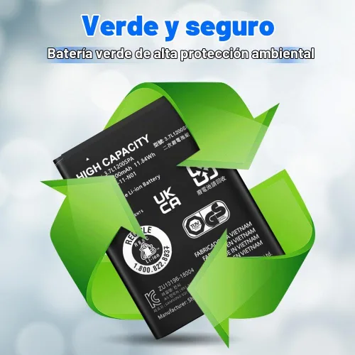 Vista 4 de TI 84 Plus - Batería CE, repuesto para Texas Instruments TI-84 Plus CE, parte no 3.7L1200SPA, P11P35-11-N01 3.7V 3200mAh