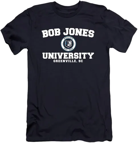 Vista 2 de Bob Jones University Official Circle Logo Unisex Adult Canvas Brand T Shirt Athletic Heather