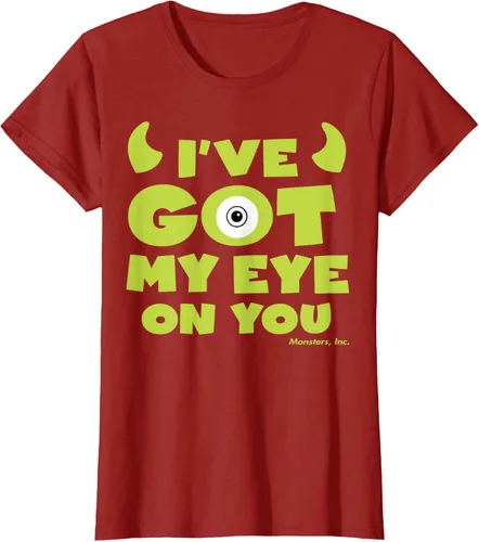 Vista 25 de Disney Pixar Monsters Inc Mike Wazowski Eye On You - Camiseta, Negro, S
