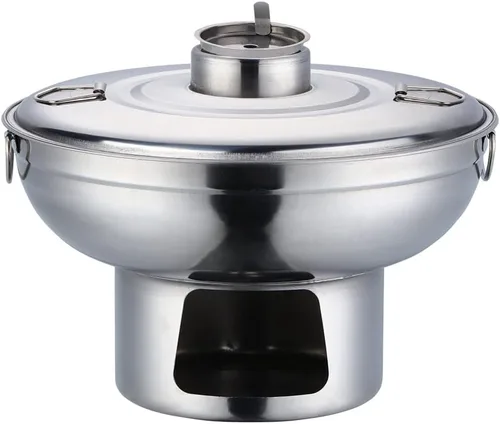 Vista 9 de Olla caliente de acero inoxidable con diseño de arco iris para postre duradera, olla multiusos para sostener frutas, perfecta para reuniones