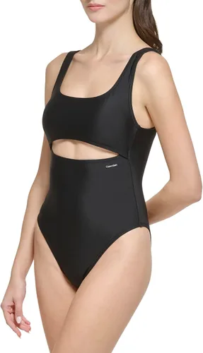 Vista 2 de Calvin Klein Traje de baño de una pieza con corte estándar para mujer