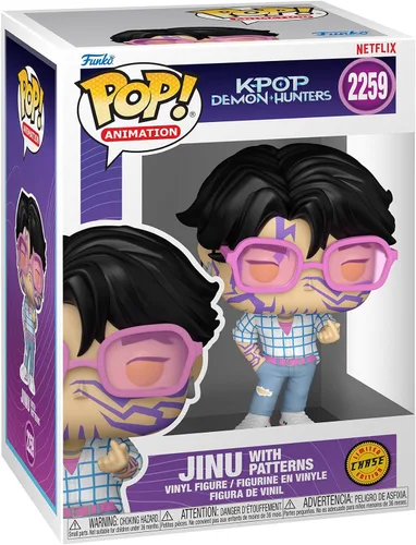 Vista 5 de Funko Pop! Animation: Kpop! Demon Hunter - Jinu - 1/6 probabilidades para variante de persecución rara - Figura de vinilo coleccionable - Idea
