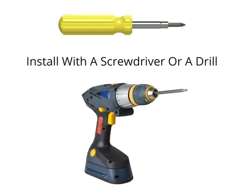 Vista 2 de BCP Fasteners #8 x 1-1/4", 100 uds Tornillos de madera negros - Tornillo de madera con cabeza de armadura modificada Phillips, Acero al carbono