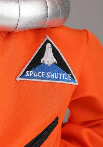 Vista 5 de Disfraz de Mono de Astronauta Naranja para Niños Pequeños Multicolor