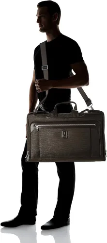 Vista 7 de Travelpro Platinum Elite - Bolsa de mano de tres pliegues, para hombres y mujeres, Espresso intenso, Platinum Elite - Bolso de mano de tres pliegues