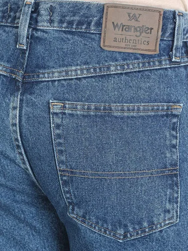 Vista 4 de Wrangler Authentics - Jeans clásicos de 5bolsillos y corte relajado y flexible para hombre