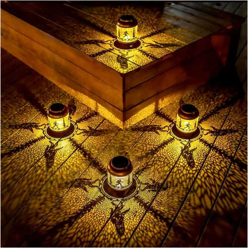 Vista 9 de Linternas solares Bigfoot para exteriores impermeables, luces solares colgantes Bigfoot Sasquatch, regalos para hombres y mujeres/regalos
