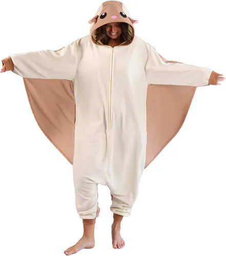Vista 5 de Funziez! - Disfraz de Halloween para adultos, dinosaurio y tiburón; mameluco de felpa unisex de una pieza para adultos, hombres y mujeres Alien Azul