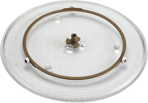 Vista 2 de Plato giratorio de microondas de 12.5 pulgadas (12.520 in) Bandeja de cocina para microondas compatible con GE y Samsung