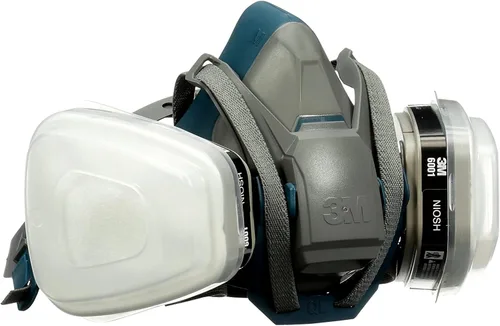 Vista 11 de 3M Proyecto de pintura P95/OV Respirador reutilizable de cierre rápido 6502QL, tamaño mediano, cartucho de vapor orgánico aprobado por NIOSH