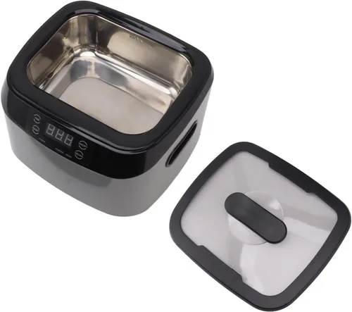 Vista 2 de TOPINCN Limpiador de joyas de 70 W, tecnología potente, pantalla de temporizador digital, diseño portátil, acero inoxidable, capacidad de 40.6 fl oz