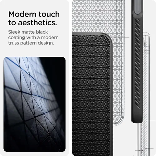 Vista 5 de Spigen Liquid Air - Funda diseñada para Redmi Note 11 Pro (Liquid Air), color negro mate