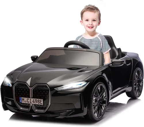 Vista 7 de Coche eléctrico para niños 12V Ride on Toys Car con control remoto Blanco