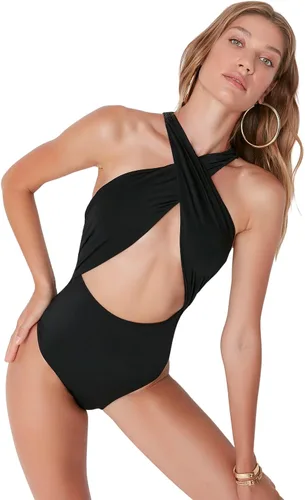 Vista 3 de Trendyol Traje de baño de punto liso para mujer