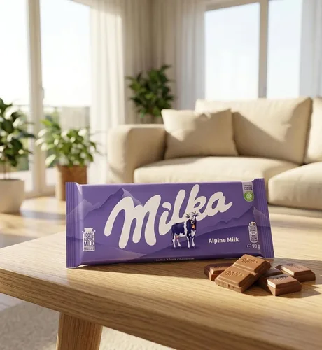 Vista 6 de Milka Alpenmilch Alpine Chocolate con leche 3.17 oz (paquete de 2)