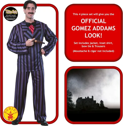Vista 2 de Disfraz de Gomez Addams de los Locos Addams