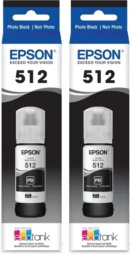 Vista 11 de EPSON 512 EcoTank Ink Botella de ultra alta capacidad negra (T512020-S) Funciona con ET-7700, 7750