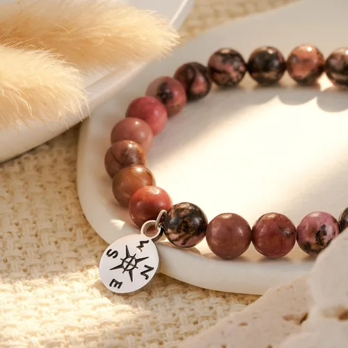 Vista 18 de HGDEER Pulsera de jubilación de piedra natural para mujeres/hombres 2024, regalos de despedida de despedida, regalo de San Valentín para compañeros