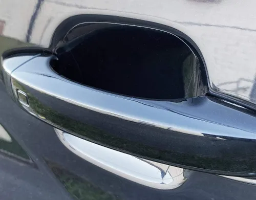 Vista 5 de Protector de pintura antiarañazos 3M Scotchgard de ajuste personalizado para manija de puerta, protector PPF autorreparable para Dodge RAM 1500