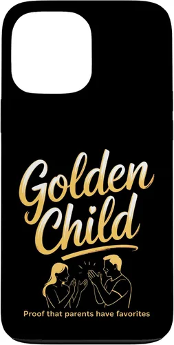 Vista 24 de Golden Child Mom's Favorite Gifted Kids Sibling Rivalry Art Case for iPhone 16