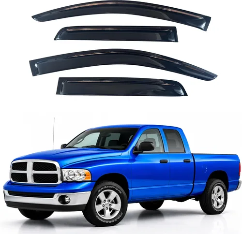 Vista 31 de IG - Visera para ventana para Ford Bronco y F150-F350 1980-1996, deflector lateral tipo cinta adhesiva, resistente, contra lluvia y viento