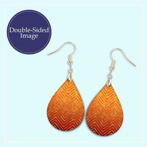 Vista 40 de Dangle Earrings for Women Colorful Dangling Drop Statement Jewelry Printed MDF Wood Teardrop Double Side Print Handmade by The Painted Pug