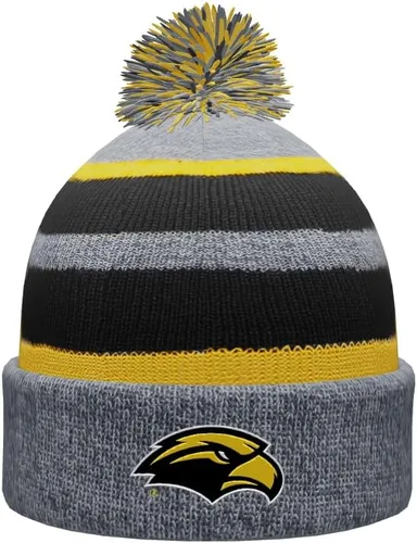 Vista 37 de NCAA Prime - Gorro de punto de invierno con pompón plegable