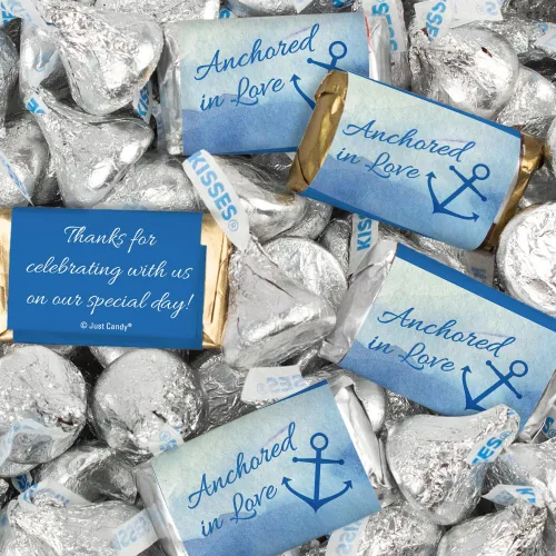 Vista 15 de 128 piezas de dulces de boda personalizados en miniatura y besos