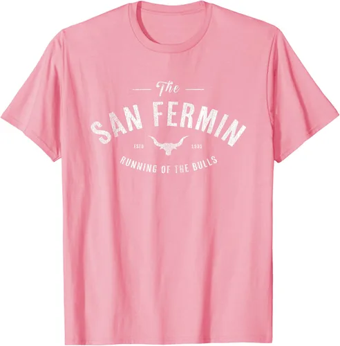Vista 40 de The Running of the Bulls" - Pamplona Gift - Camiseta San Fermin, Rojo, S Asfalto