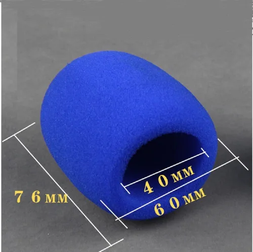 Vista 4 de Yiasangly Funda para micrófono, cubierta de micrófono de espuma gruesa, parabrisas de micrófono de escenario de mano, fundas de espuma
