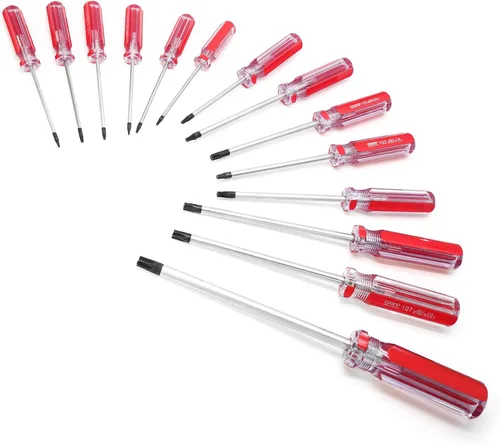 Vista 10 de Bonsicoky Destornillador Torx T6 con Punta Magnética y Empuñadura de Plástico, Destornillador Torx para Reparación de Computadoras