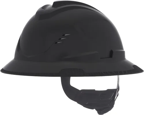 Vista 8 de MSA V-Gard C1 Casco de Ala Completa con Barrera Térmica de Enfriamiento ReflectIR y Suspensión Fas-Trac III - Utiliza Características