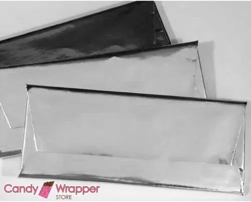 Vista 7 de Hojas de papel de aluminio para envolver barras de chocolate, color azul claro, 40 hojas