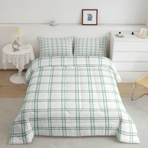 Vista 18 de Manfei Geometric Triangle Twin Size Bedding Set with 1 Pillowcase - Triangles Bedding Set for Kids Boys Girls Bedroom,Modern Simple 2 Pieces All