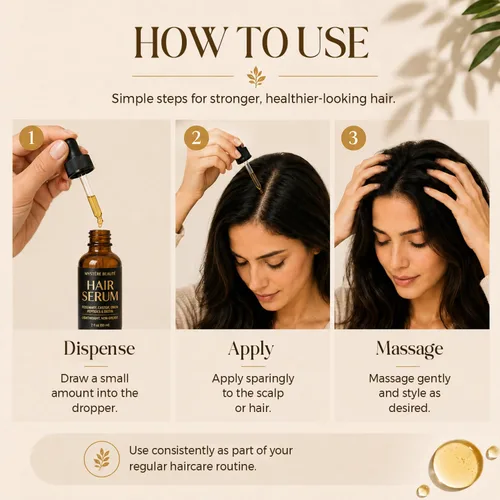 Vista 4 de Biotin Hair Growth Serum for Damaged Hair - Lightweight Scalp Serum 2 Fl Oz