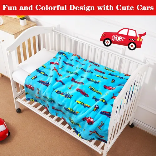 Vista 2 de Lukeight Manta para Niños Pequeños para Niños y Niñas, Manta de Felpa y Gruesa para Automóvil, Regalos de Cumpleaños para Niños Pequeños y Bebés