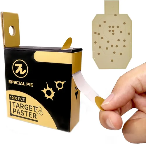 Vista 9 de Target Pasters Dispenser Box with 4/5 Inch Target Stickers, Self-Adhesive Shooting Targets Pasters for Shooting Range - USPSA,IPSC,IDPA, 1000 per Box