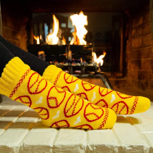 Vista 4 de ChalkTalk SPORTS - Calcetines deportivos con forro polar Sherpa