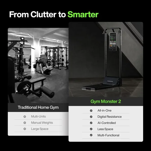 Vista 7 de Speediance Gimnasio en casa, máquina Smith multifuncional inteligente alimentada por IA para entrenamiento de fuerza de cuerpo completo