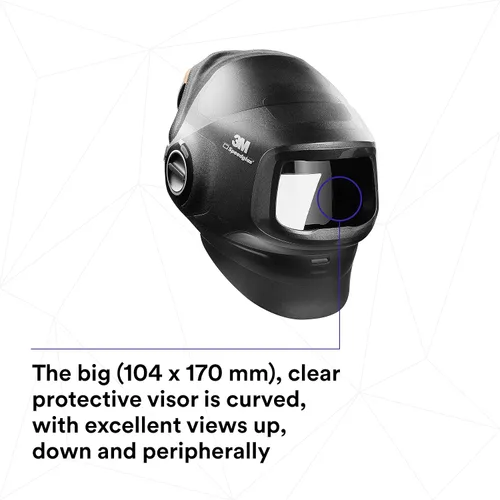 Vista 6 de 3M Speedglas 46-0099-35 - Casco de soldadura resistente G5-01, cubierta rígida para cuello, cubierta de tela para la cabeza sin ADF, 46-0099-35, 1